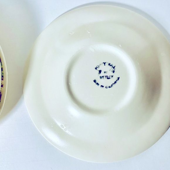 4 PC - Vintage Poppy Trail Saucers - Picture 2 of 5